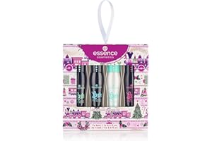 essence Lash Princess Mascara Holiday Gift Set | 4 Vegan & Cruelty-Free Mascaras | False Lash Effect, Waterproof, Primer, Curl & Volume | Stocking Stuffer for Beauty Lovers