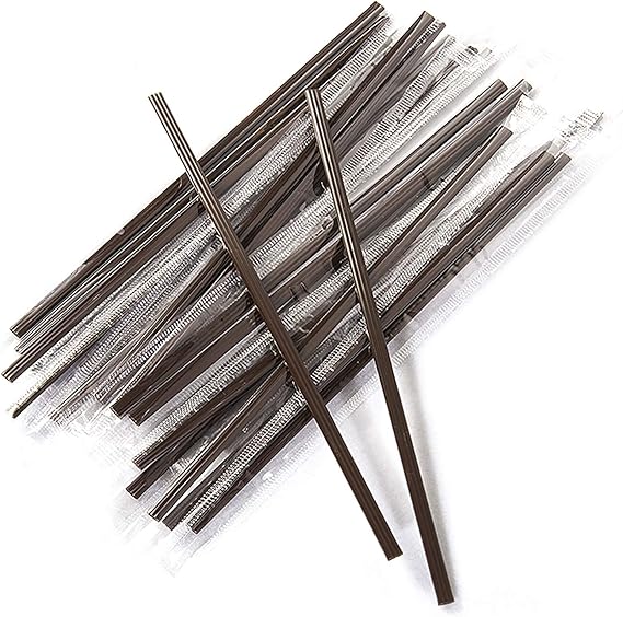Coffee Stirrers Sticks 400 Individually Wrapped 6.7in，Disposable coffee straw