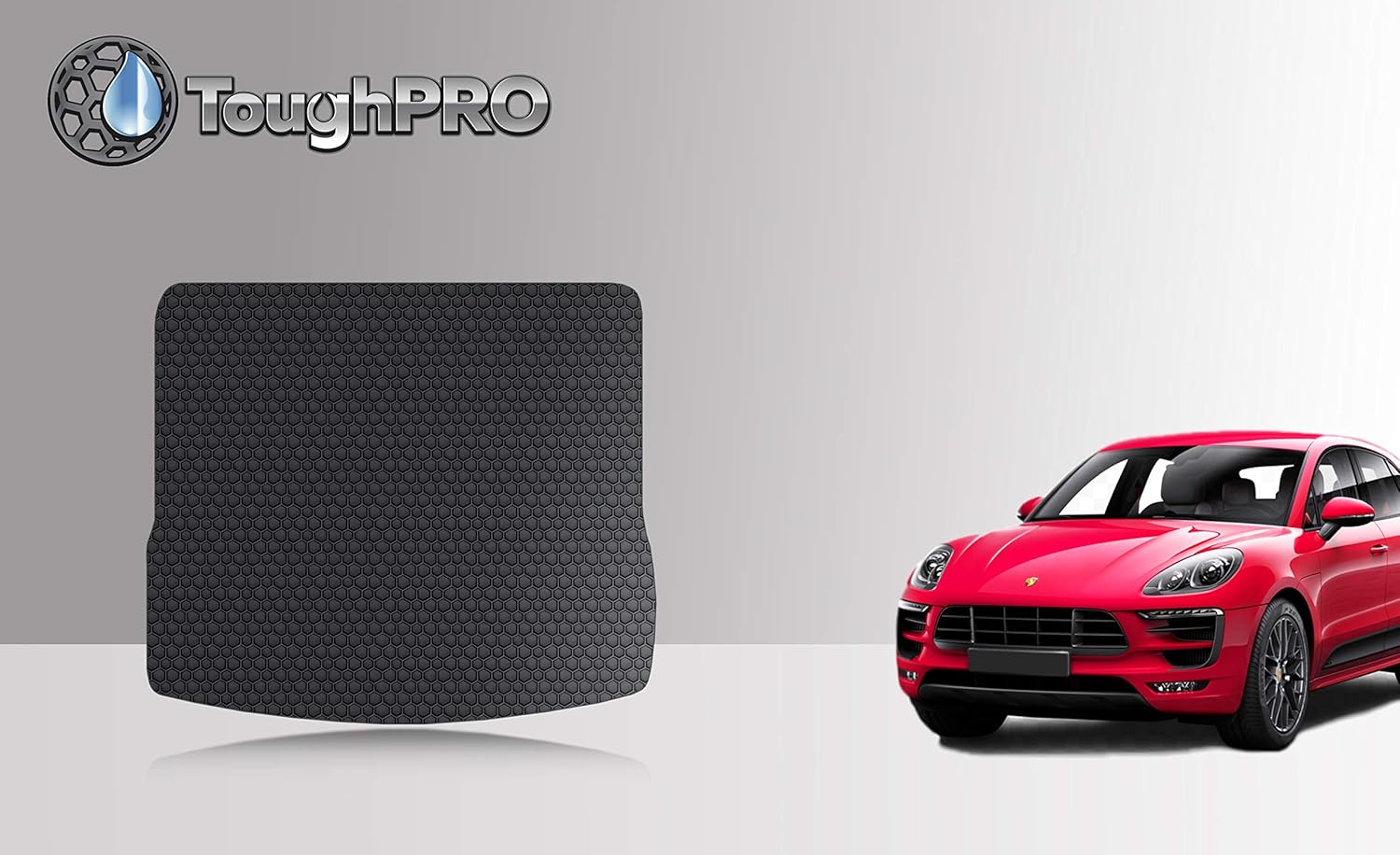 TOUGHPRO Cargo/Trunk Mat Accessories Compatible with Porsche Macan - All Weather - Heavy Duty - (Made in USA) - Black Rubber - 2015, 2016, 2017, 2018, 2019, 2020