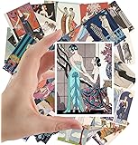 Large Stickers (24 pcs 2.5"x3.5") Art Deco Fashion Vintage Magazine Illustration Barbier
