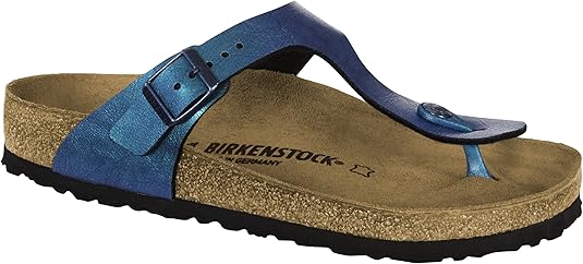 BIRKENSTOCK Damen Pantoletten Gizeh BS[Zehensteg] 1012400 blau 519644