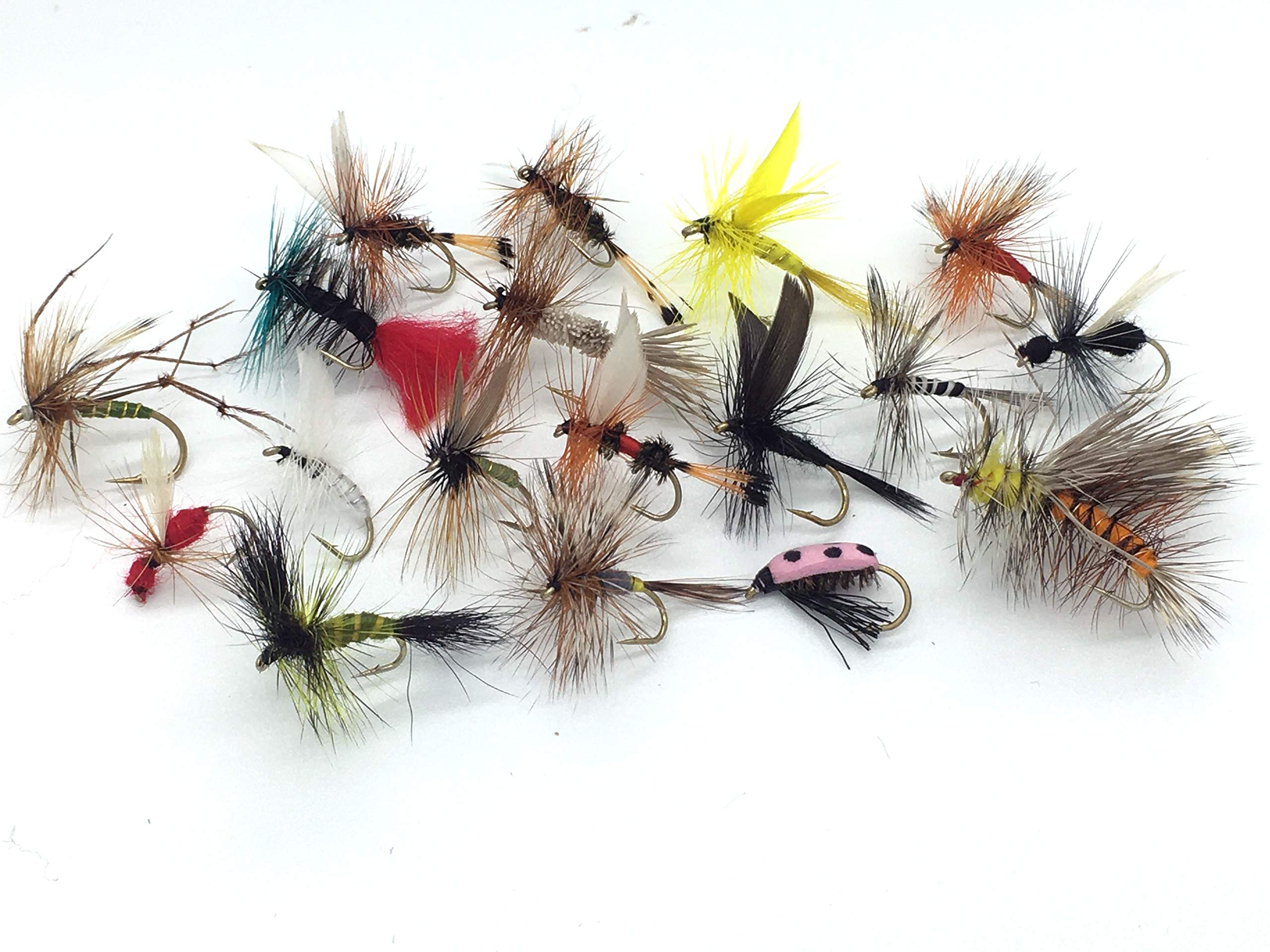 Fly Fishing Dries Selection "DRY FLY FISHING FLIES" Sizes 8-16 Pack of 40#8