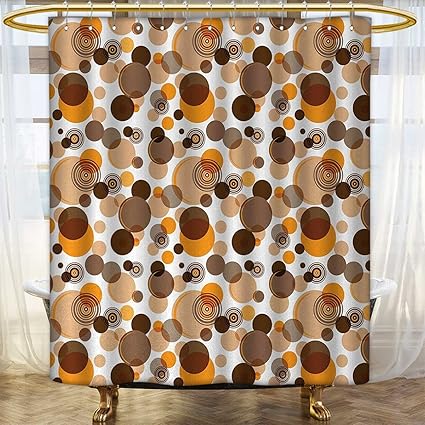 Amazon Com Anhounine Earth Tones Shower Curtains Fabric Extra