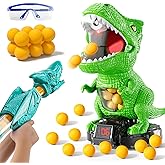 JUKUDAHU Dinosaur Shooting Boy Toys for Kids Age 3 4 5 6 7 8 - Moveable Shooting Game with Scoreboard, Light and Sound, 12 Foam Balls, Boy Toddler Toys 5-7 6-8 8-10, Competition Game Gifts (Green)