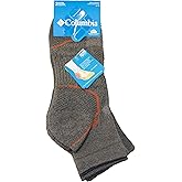 Columbia Men's 2 Pack Balance Point Walking Quarter Socks