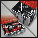 Einhell E-Case Tower 3 Stackable Tool Storage with Wheels Telescopic Handle view 6