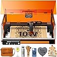 Laser Engraving Machine, Woxcker L2 MAX 10W Enclosure Laser Engraver, CNC Engraving Machine 0.01mm High Precision Laser Engraving and Cutting for Wood Stainless Steel Glass