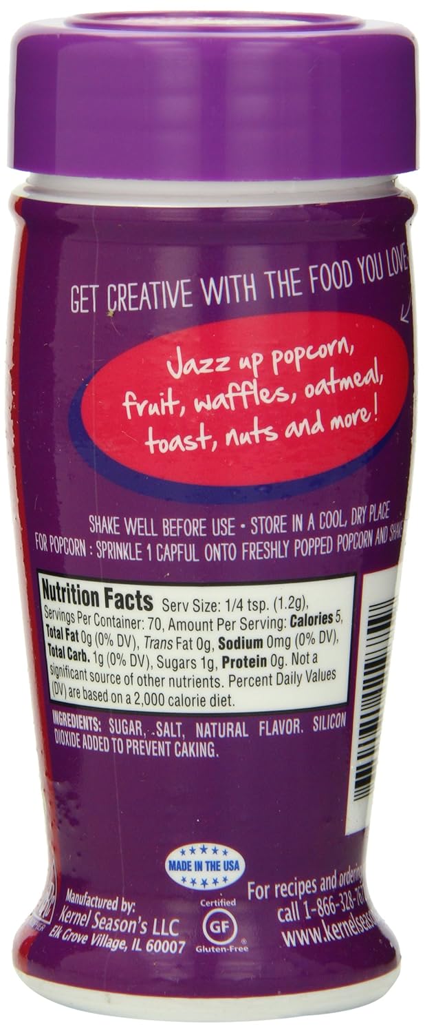Kernel Season's Popcorn Seasoning, Kettle Corn, 3 Ounce (Pack of 6) : Canned And Jarred Corn : Grocery & Gourmet Food
