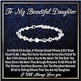 Onepurposegifts To My Daughter Gifts, Daughter Bracelet, Gifts For Daughter From Dad and Mom, Birthday Gifts, Christmas