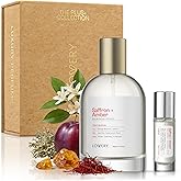 LOVERY Ambery Saffron – Inspired by B.accarat Rouge 5.40 – Long-Lasting Eau de Parfum, 100ml + 10ml Travel Spray - Unisex Vegan Perfume