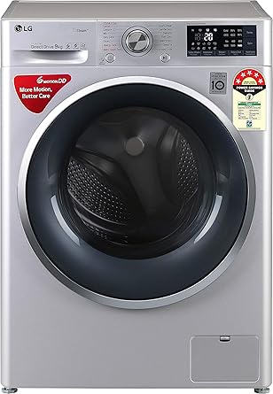 LG 9 Kg 5 Star Inverter Wi-Fi Fully-Automatic Front Loading Washing Machine (FHT1409ZWL, Luxury Silver, Steam)