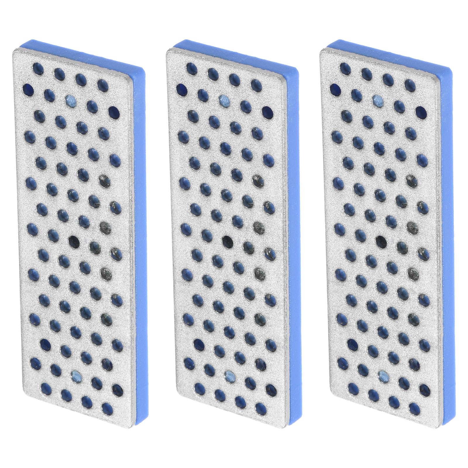 M METERXITY 3 Pack Ski Snowboard Diamond Stone - Ski Edge Files Sharpener Tool, Apply to Outdoor Snowboard (2.8", 360 Grit, Blue)