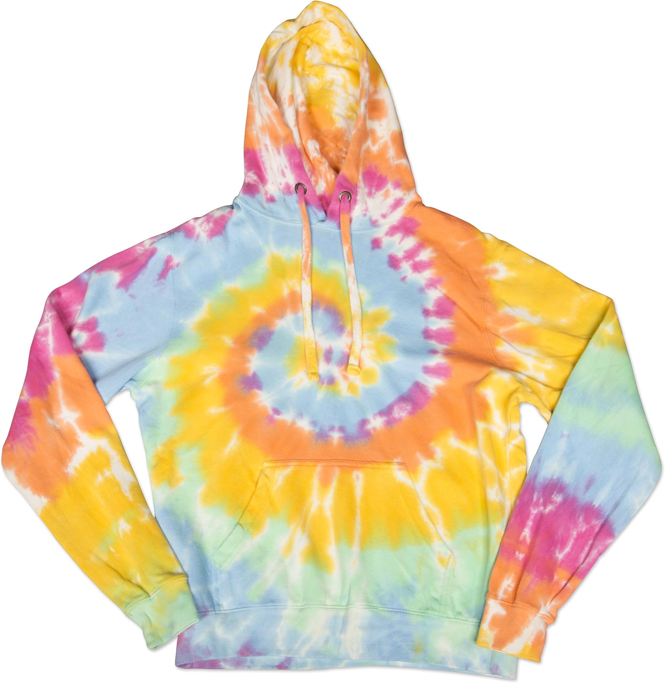 Swirly Spiral Unisex Adult Tie Dye Hoodie Hooded Sweatshirt