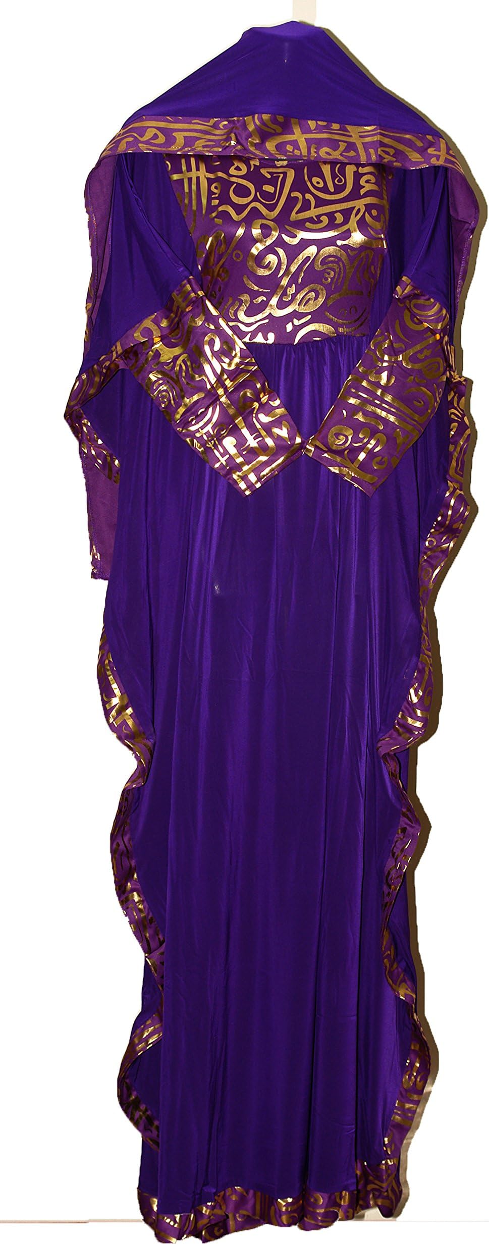 Egypt Abaya Women's Butterfly Printed Calligraphy Dress Plus Scarf