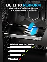 SABRENT PCIe SSD Adapter 4 NVMe M.2 Slots Aluminum Heatsink EC-P3X4 view 3