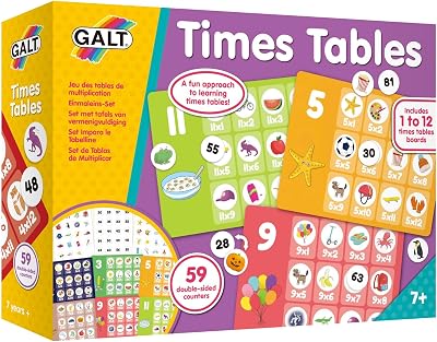 Galt Times Tables Games for Ages 7 Plus - Multiplication Practice