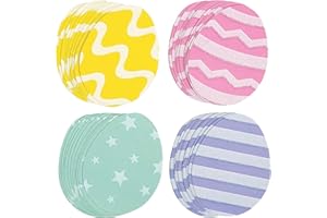 Fun Express 50 Pieces Easter Mini Egg Paper Cutouts Paper Decorations - 2.25 x 3 Inch - Hunt and Easter Party Decor