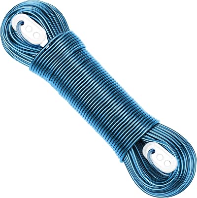 Smith’s The Strongest 50m Steel Clothesline Blue 4mm Core Lifelong