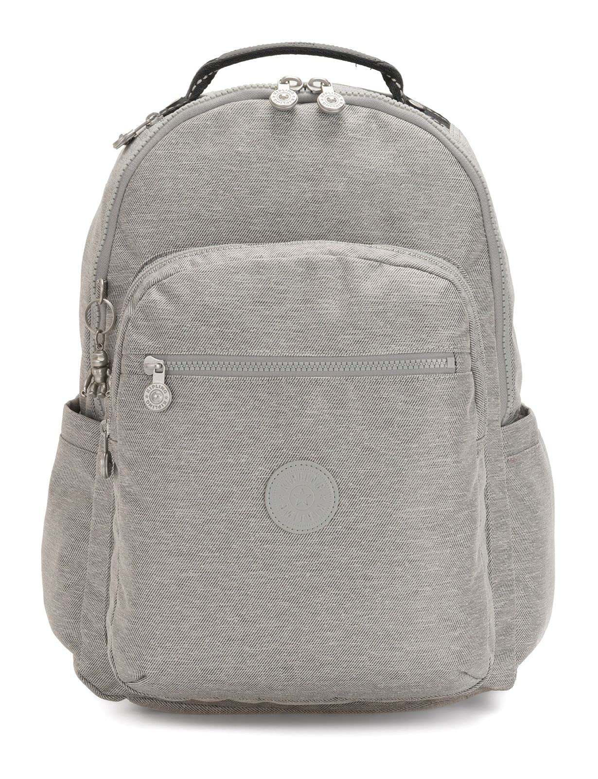 Kipling SEOUL School Backpack, 44 cm, 27 liters, Grey (Chalk Grey)