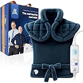 Bob and Brad Heating Pad for Back Pain Relief, FSA Eligible HSA Eligible Electric Heat Pad for Neck Shoulders & Full Body, Edge-Weighted Design, Fast Heating, ETL Certified, Gift for Women Men 24"x33"