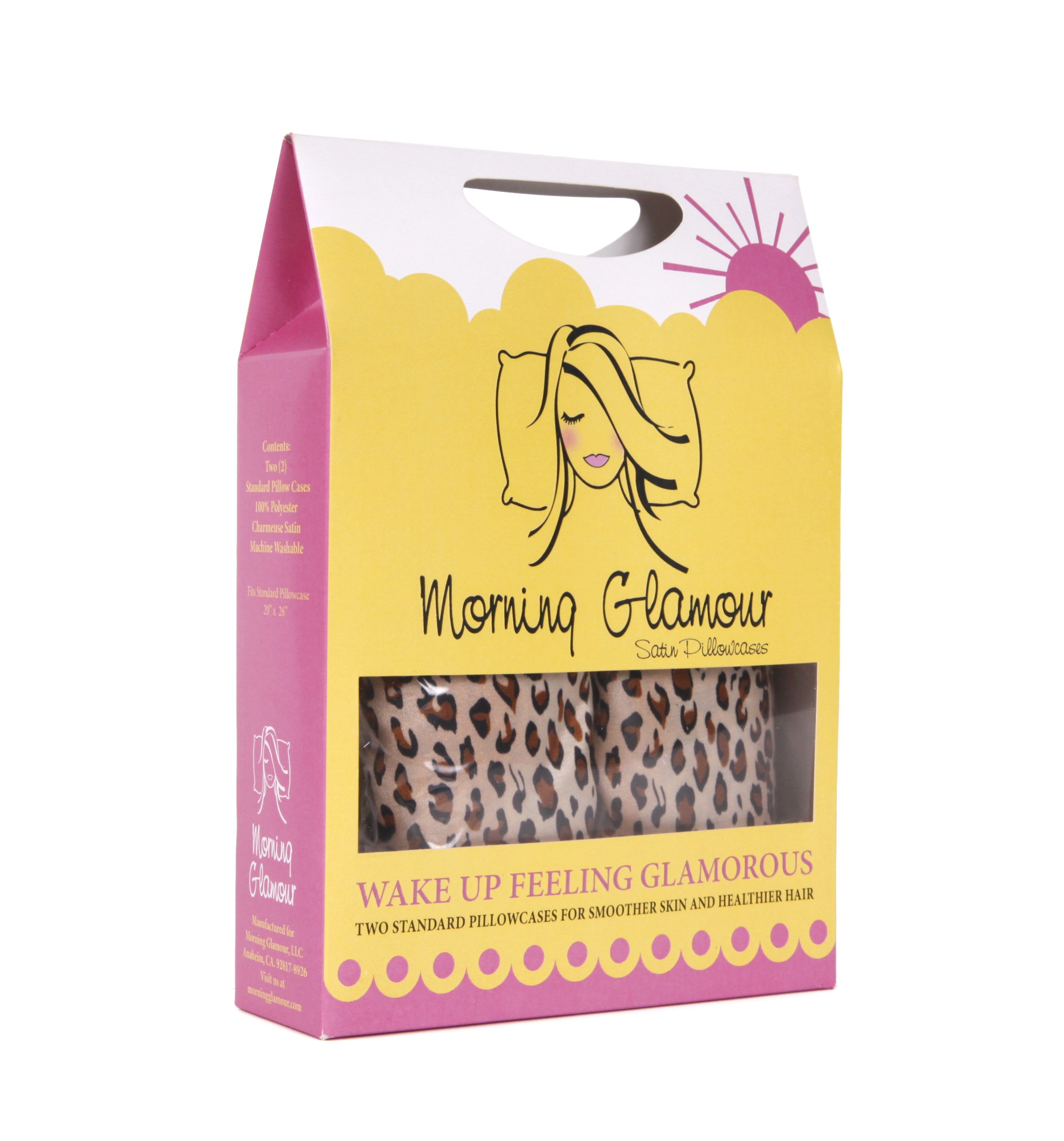 Morning Glamour 2-Pack Signature Box Pillowcases, Leopard