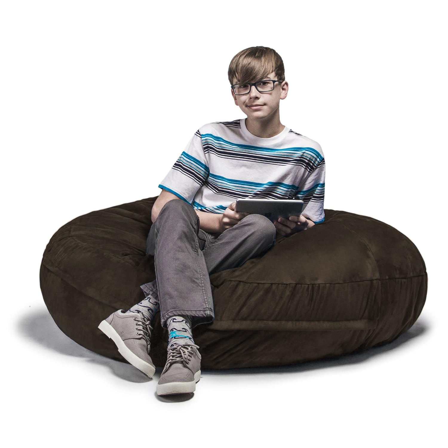 Jaxx 4 ft Cocoon Bean Bag Chair, Chocolate