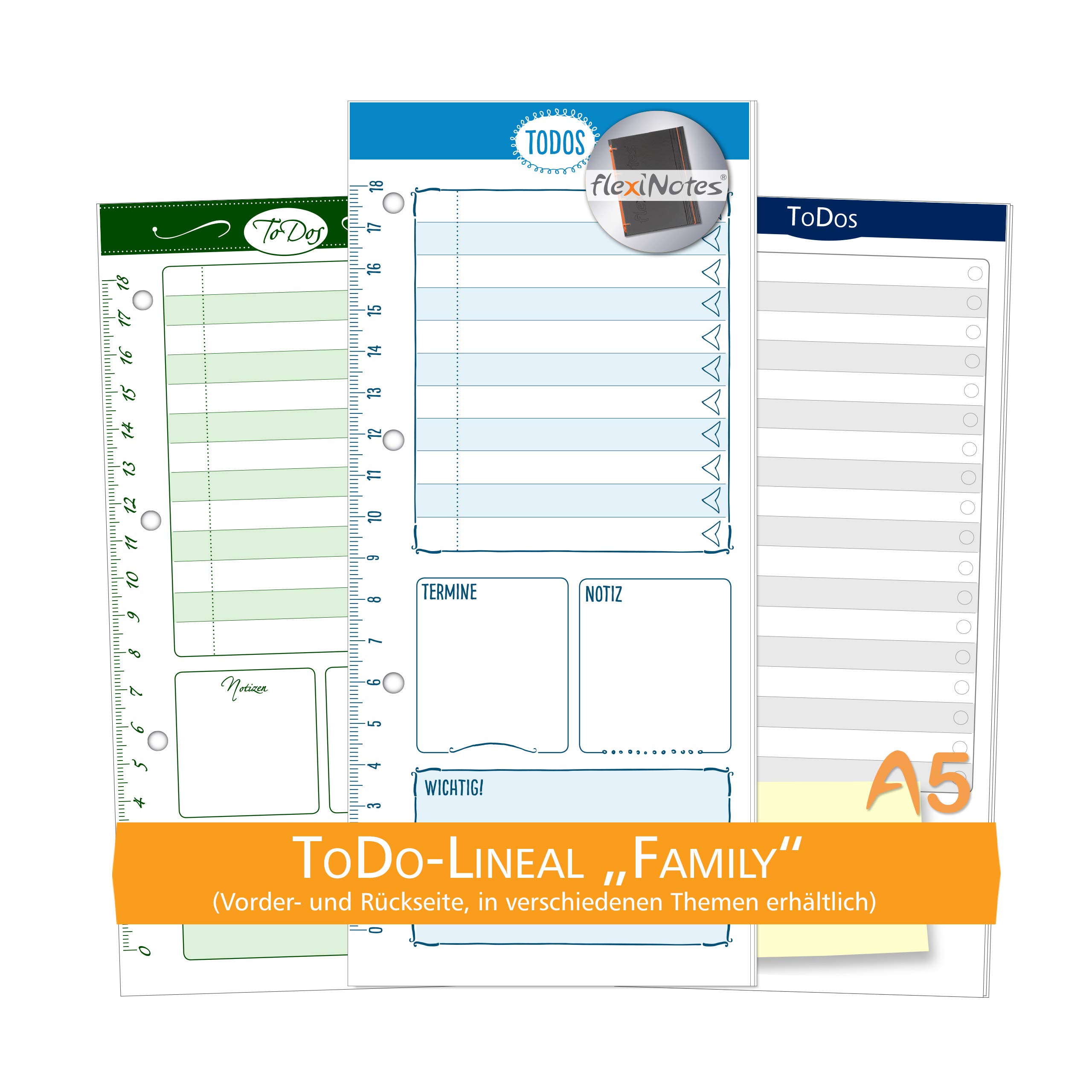 flexiNotes TODO RULER A5, type: Family