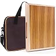 Cajon,12 * 9.4 * 1.7'' Portable Box Drum, ZebraWood Percussion Box Beat Box W/Cajones Internal Adjustable Snares Strings,Wrench,Hand Drum Carring Bag