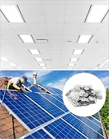 QWORK 500 pcs 35mm Galvanized Washer with Six Holes for Panels view 5