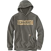 Carhartt mens Loose Fit Midweight Camo Logo Graphic Sweatshirt
