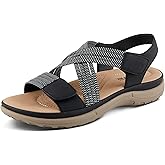 Flexus Crossbeam Comfort Sandals for Women with Stretch Straps