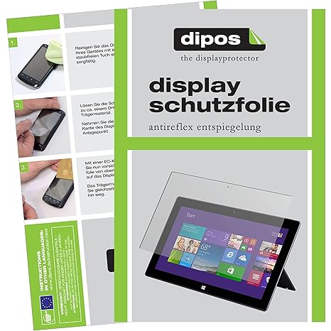 dipos I 3X Schutzfolie matt passend für Microsoft Surface 3 (10,8 Zoll) Folie Displayschutzfolie