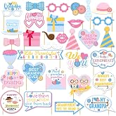 Grandparents Day Decorations - 36pc Photo Props for Grandma &amp; Grandpa Party