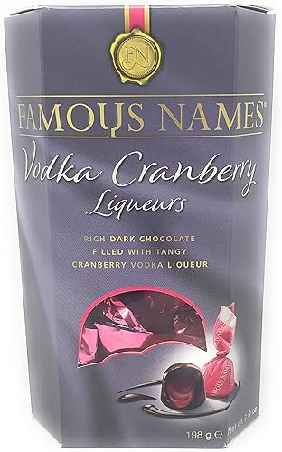 Famous Name Dark Chocolate Vodka Cranberry Liqueurs 198grams Amazon co 
