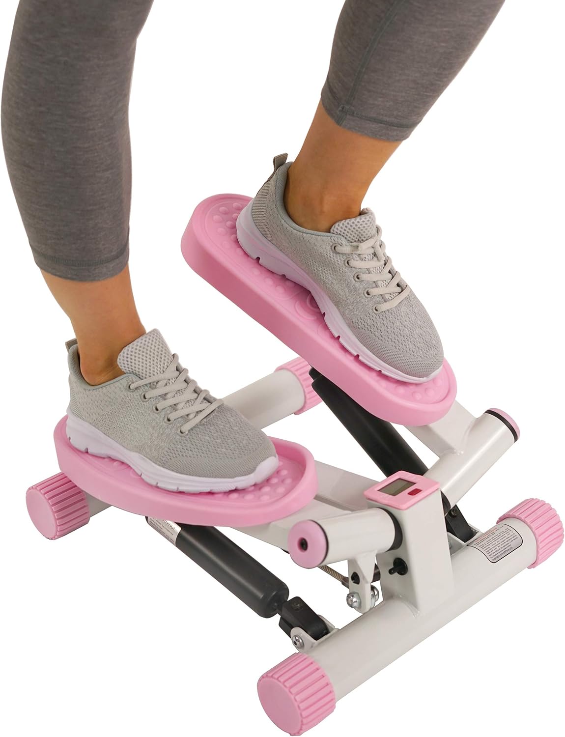 Sunny Health and Fitness Adjustable Twist Stepper, Pink : Step Machines : Sports & Outdoors