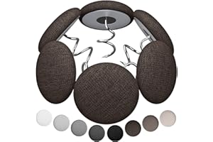 AHAILUOO Fabric Covered Twist Pins for Upholstery, 8 Colors, Button Pins for Sofa, Bed Skirts, Slipcovers (12 Dark Brown)