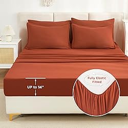 Litanika Burnt Orange Comforter California King