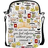 POFULL Princess Movie Inspired Gift Princess Fans Gift No One Can Meke You Feel Inferrior Without Your Consent Crossbody Bag (No one can)