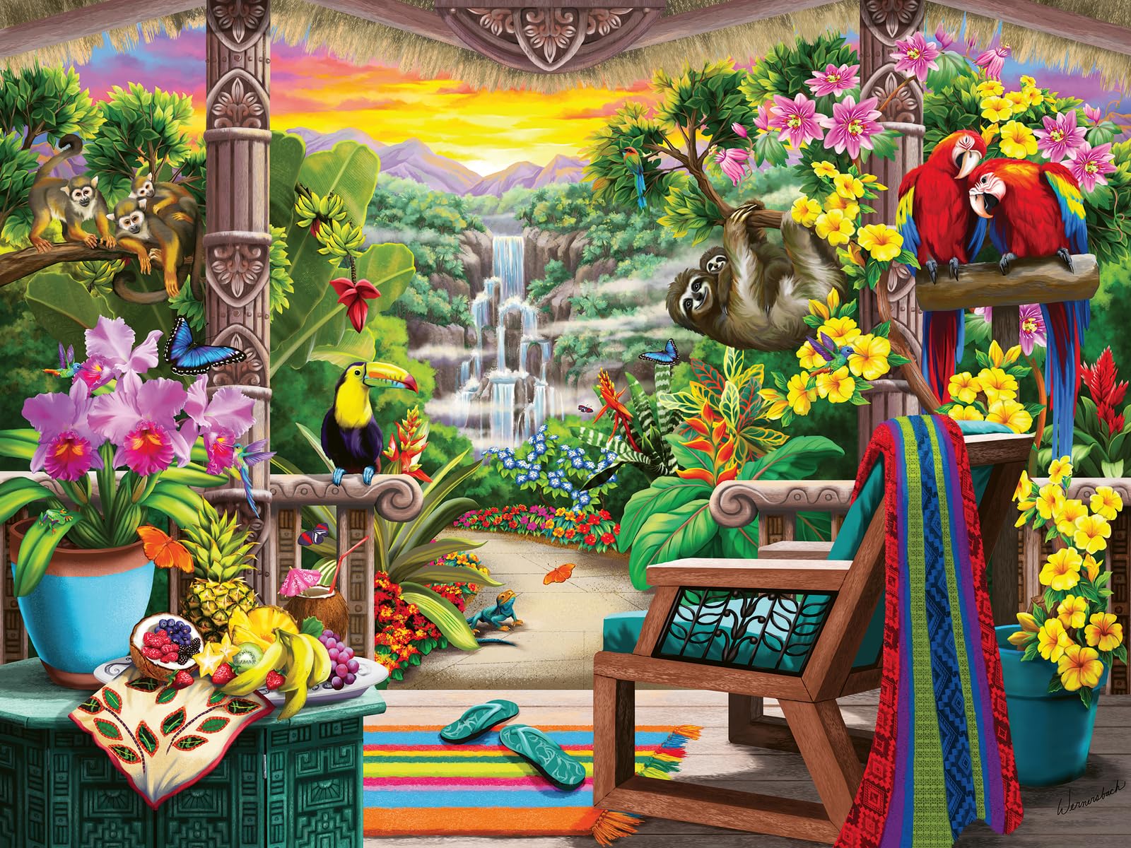Ravensburger Tropical Retreat 750 Piece Jigsaw Puzzle for Adults & Kids Age 12 Years Up