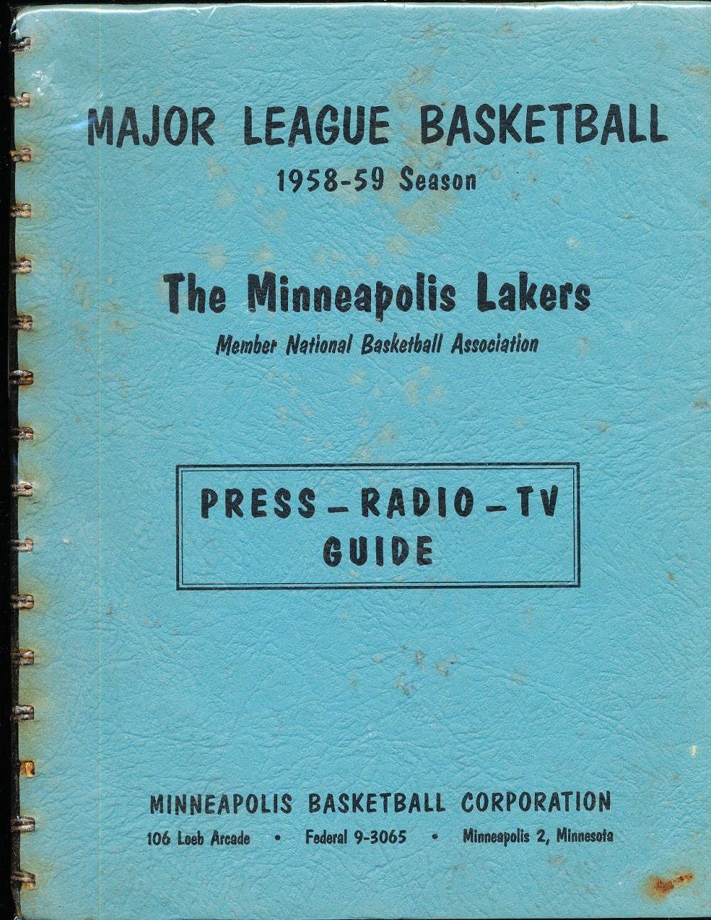 1959 Minneapolis Lakers Press Radio Media Guide Elgin Baylor Rookie At Amazon S Sports Collectibles Store