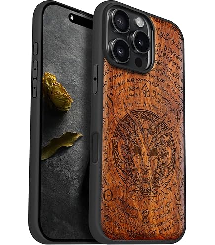 Amazon.com: Carveit Magnetic Case for iPhone 16 Pro Max Case, Wood