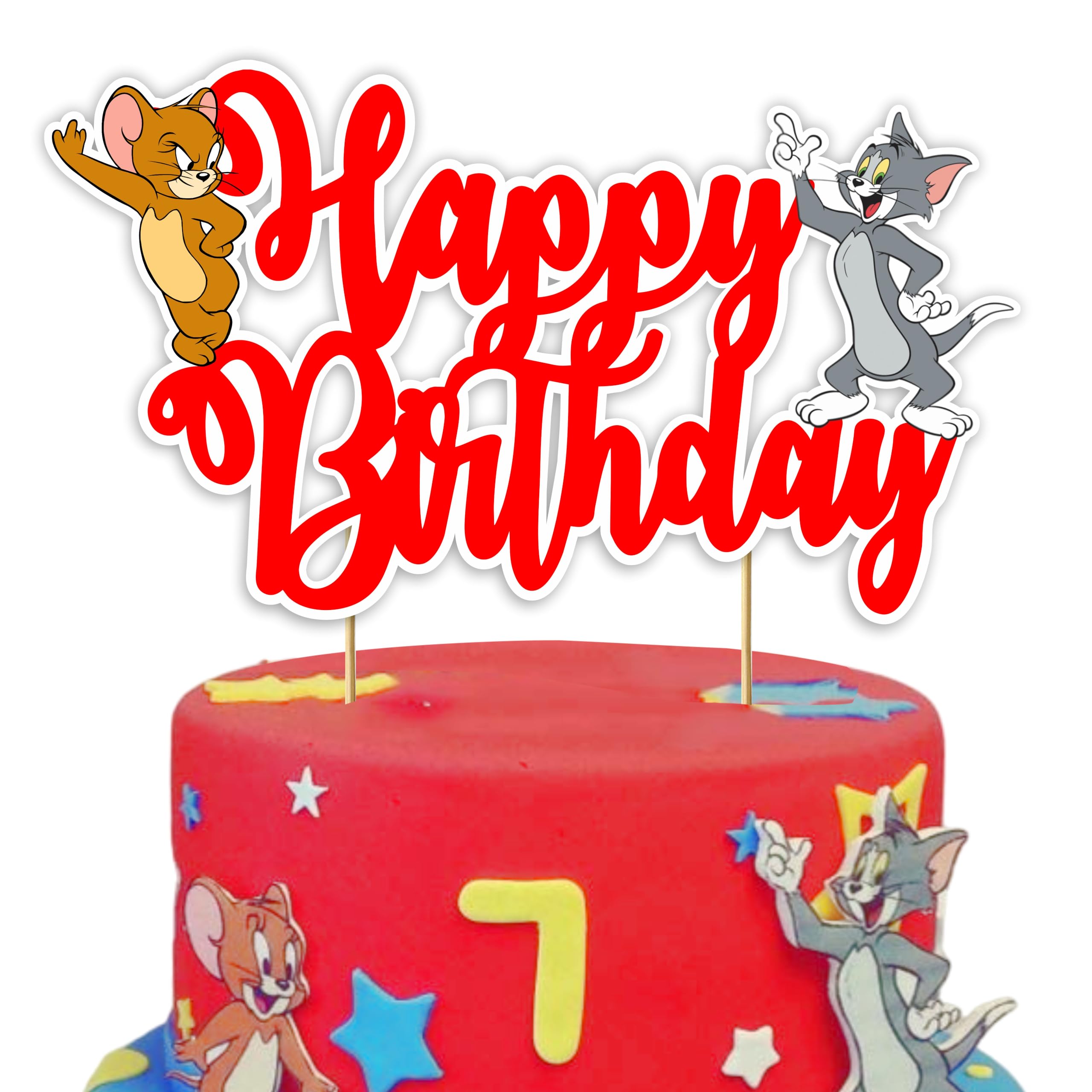 Seyal® Tom & Jery Happy Birthday Cake Topper