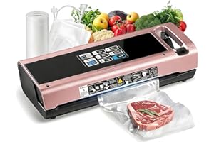 90KPa Vacuum Sealer Machine for Food, One-Touch Open Lid,