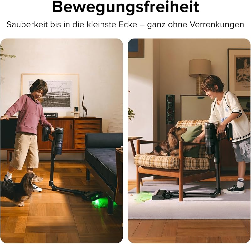 H60 Ultra Akku Staubsauger, 210AW Saugleistung, bis 90Min Laufzeit
