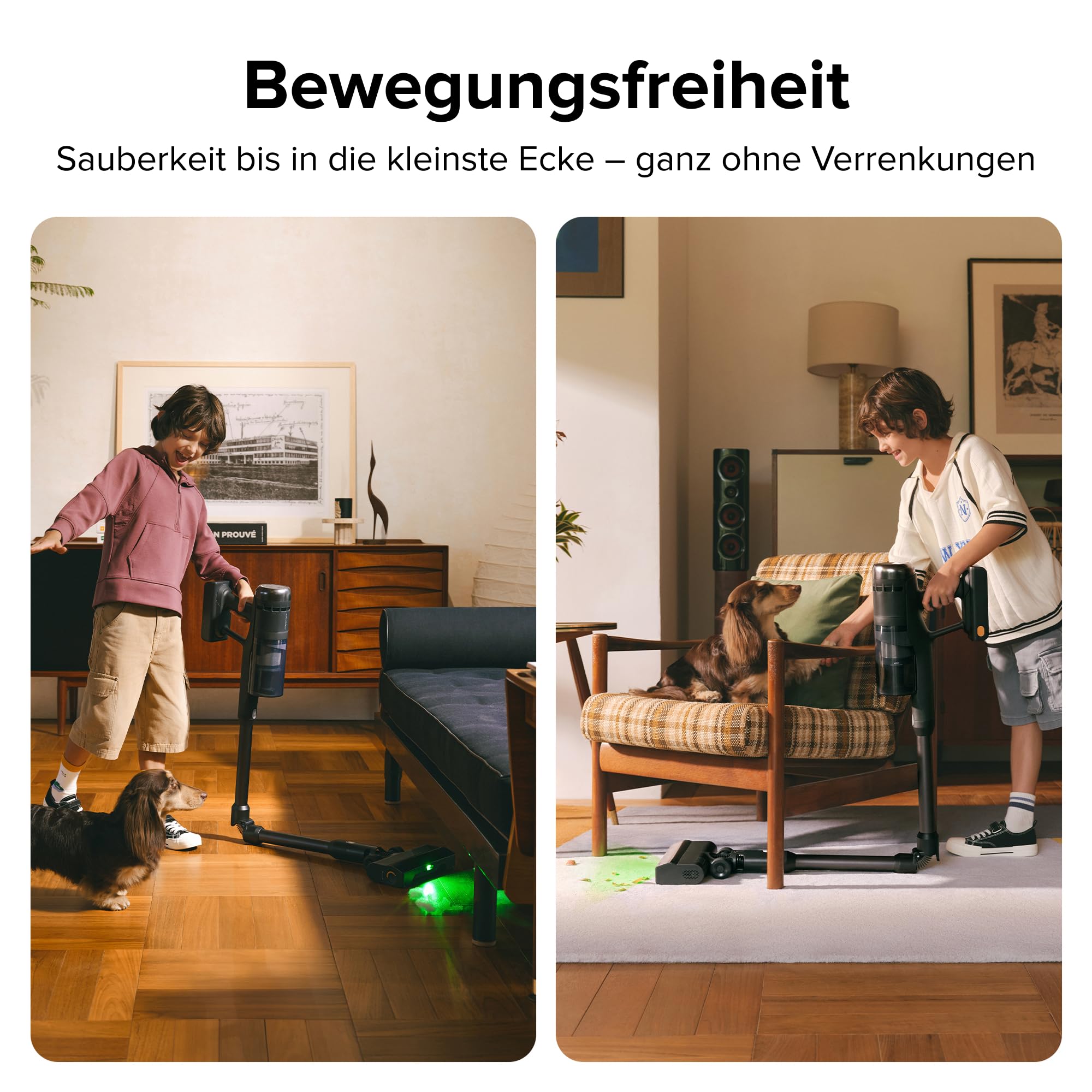 roborock H60 Ultra Akku Staubsauger, 210AW kraftvolle Saugleistung, 90 Min. Maximale Laufzeit, 90° Flexibler Saugrohr, Staubsauger kabellos, Anti-Tangle Bürste für Teppiche, Hartböden, Tierhaare, Auto 6