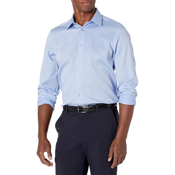 Amazon.com: Calvin Klein Men's Dress Shirt Slim Fit Modern Pincord Carbon :  Clothing, Shoes & Jewelry