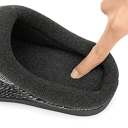 UBFEN Mens Slippers for Indoor Bedroom Memory Foam