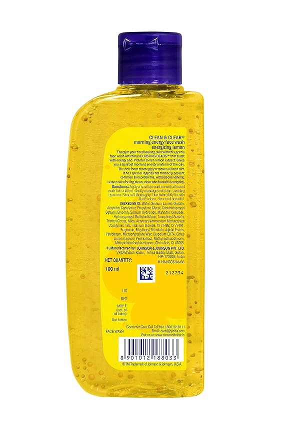 clean and clear face wash 100ml