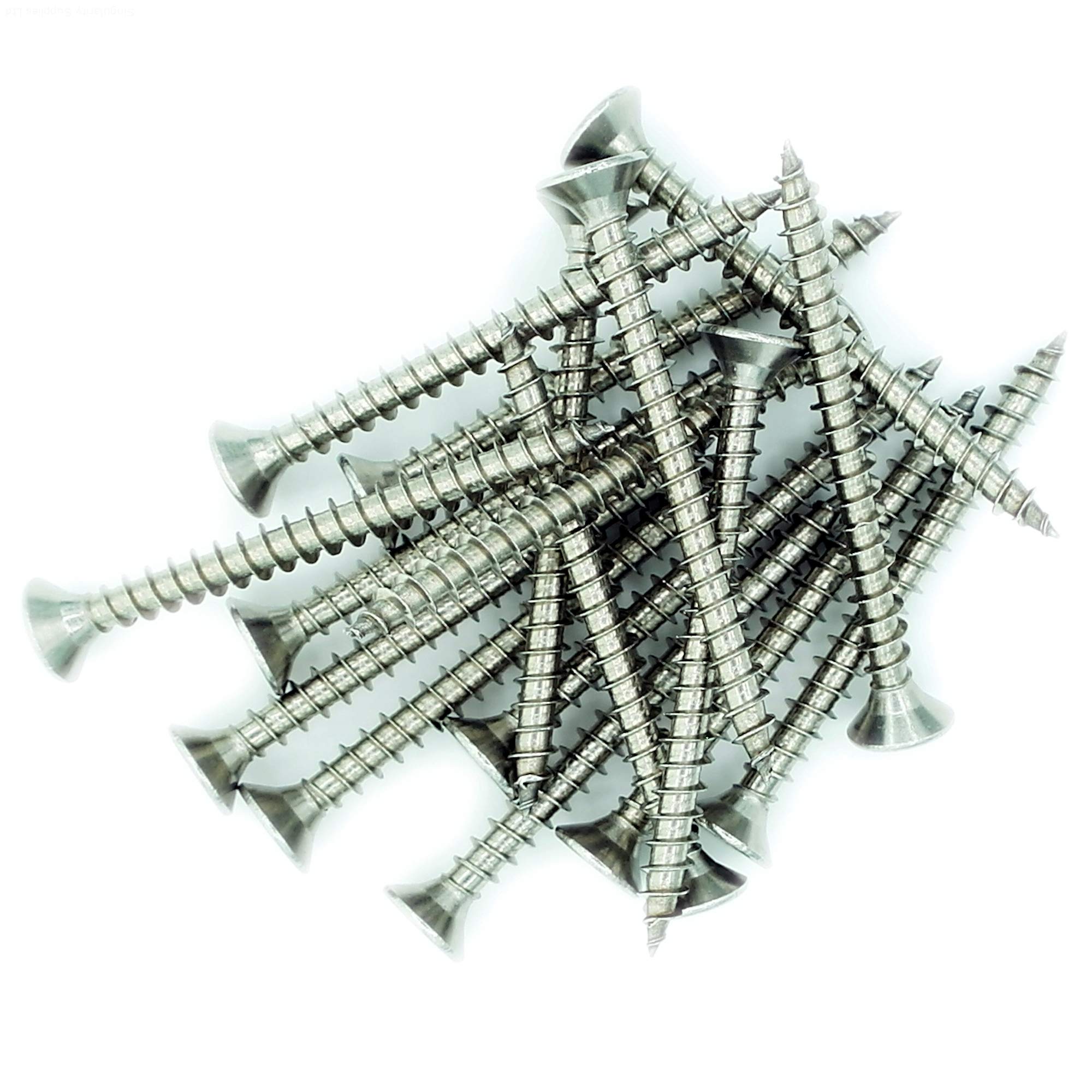 No.4 x 1.4 (3mm x 35mm) Pozi Countersunk Chipboard Screw - Stainless Steel (A2) (Pack of 20)