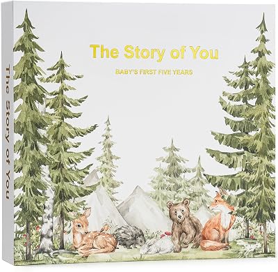 Cheerluxe Keepsake Memory Book Baby 0-5 Years Gender Neutral Journal